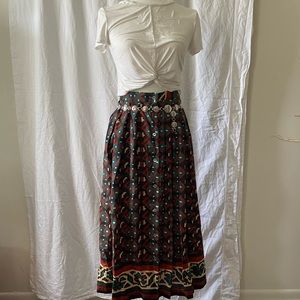 Vintage Liz Claiborne southwestern midi skirt